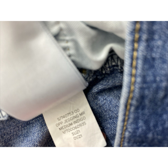 GAP‎ Jeans Womens Jegging Size 2 R Mid Rise Blue Medium Wash Denim Stretch - Picture 5 of 12